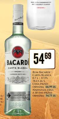 RUM BACARDI CARTA BLANCA