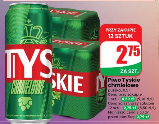 Piwo Tyskie chmielowe