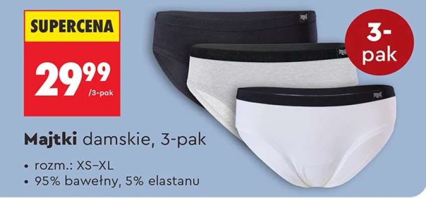 Majtki damskie 3 pak