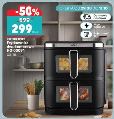 Frytkownica dwukomorowa HO-00091 czarna