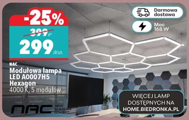 Modułowa lampa LED A0007H5 Hexagon