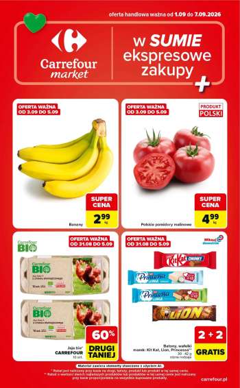 Gazetka Carrefour Market - 1.09.2026 - 7.09.2026.