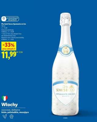 Piu Semi Secco Spumante on Ice