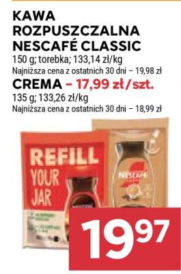 Kawa rozpuszczalna NESCAFÉ CLASSIC