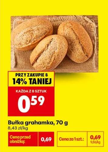 bułka grahamka
 70 g