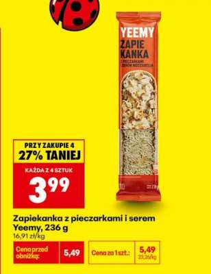 Zapiekanka z pieczarkami i serem Yeemy, 236 g