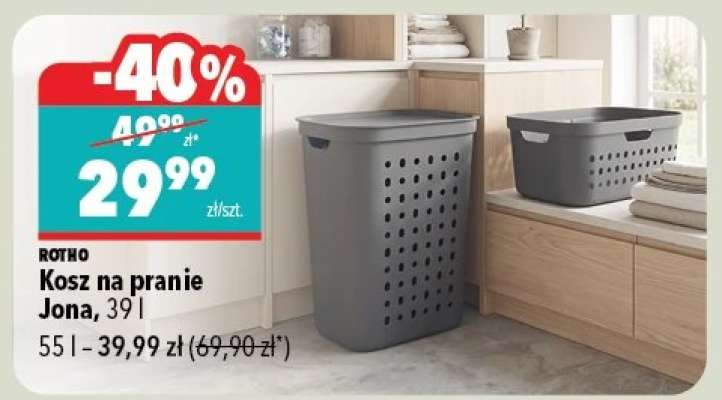 Kosz na pranie Jona, 39 l