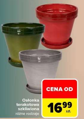 Osłonka terakotowa szkliwiona