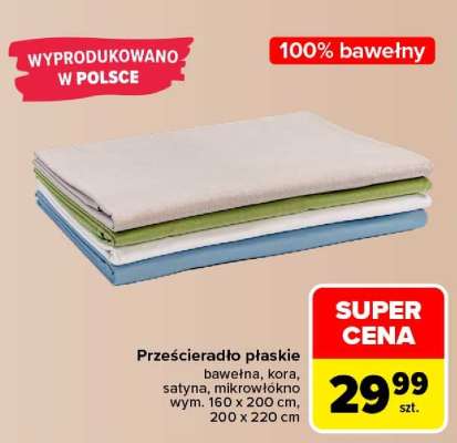 Prześcieradło płaskie
