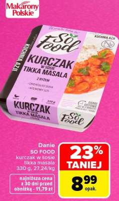 SO FOOD kurczak w sosie tikka masala