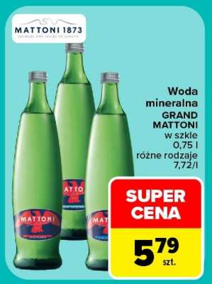 Woda mineralna GRAND MATTONI