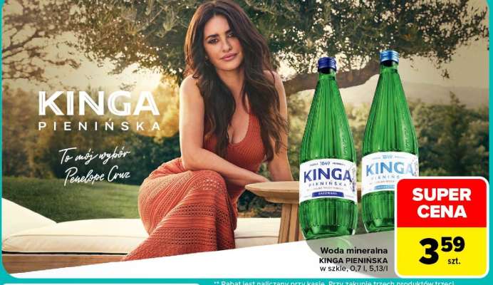 Woda mineralna KINGA PIENIŃSKA