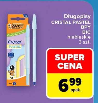 Długopisy CRISTAL PASTEL BPY
