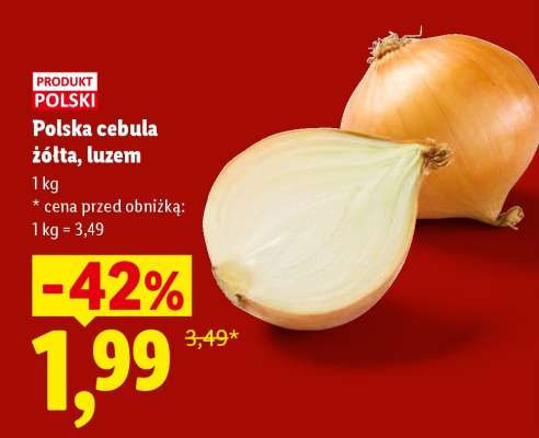 Polska cebula żółta luzem