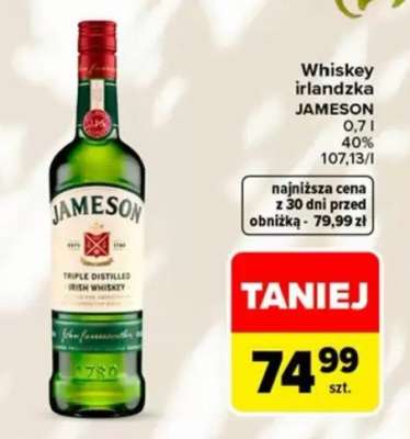 Whiskey irlandzka JAMESON