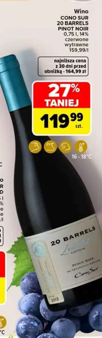 CONO SUR 20 BARRELS PINOT NOIR