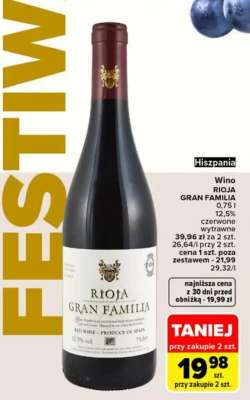 Wino Rioja Gran Familia