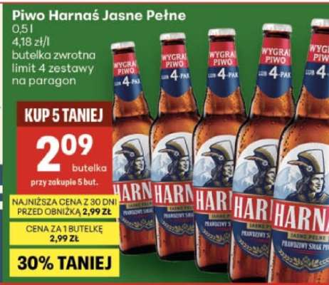 Piwo Harnaś Jasne Pełne