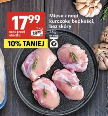 Mięso z nogi kurczaka bez kości, bez skóry
