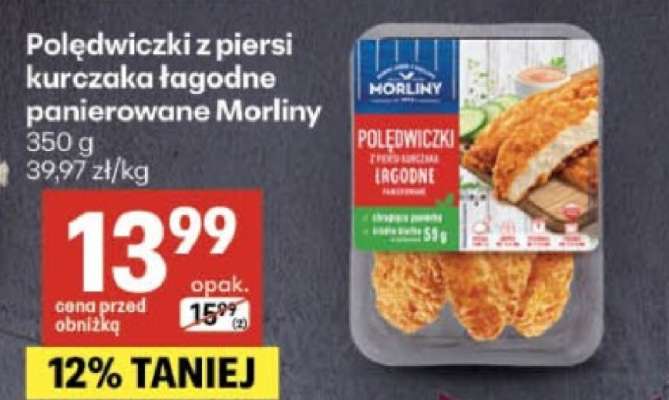 Polędwiczki z piersi kurczaka łagodnie panierowane Morliny