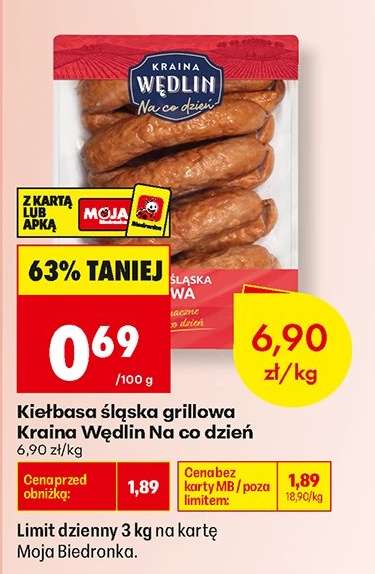 Kiełbasa śląska grillowa Kraina Wędlin Na co dzień