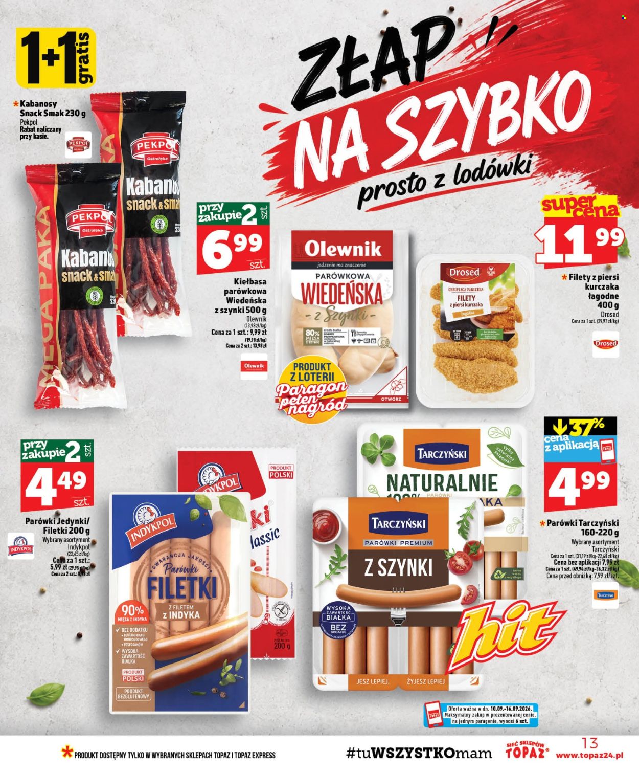 Gazetka Topaz - 10.09.2026 - 16.09.2026. Strona 13