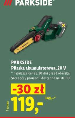 PARKSIDE Pilarka akumulatorowa, 20 V