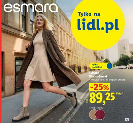 ESMARA Płaszcz damski