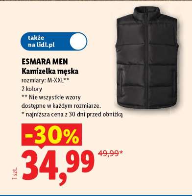 ESMARA MEN Kamizelka męska