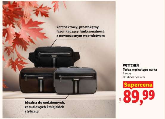 WITTCHEN Torba męska typu nerka