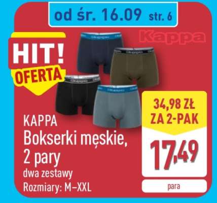 KAPPA Bokserki męskie, 2 pary
