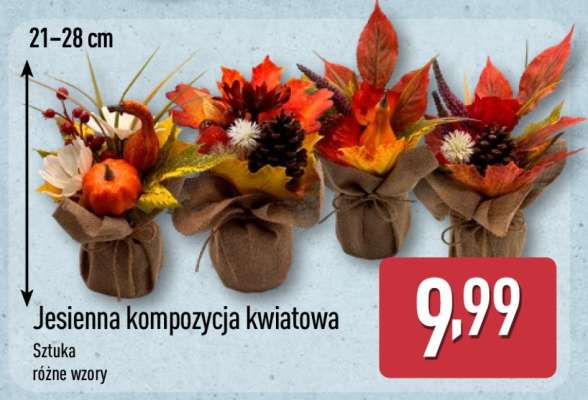 Jesienna kompozycja kwiatowa