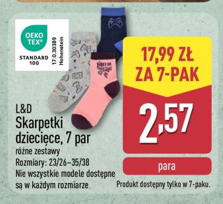L&D Skarpetki dziecięce, 7 par