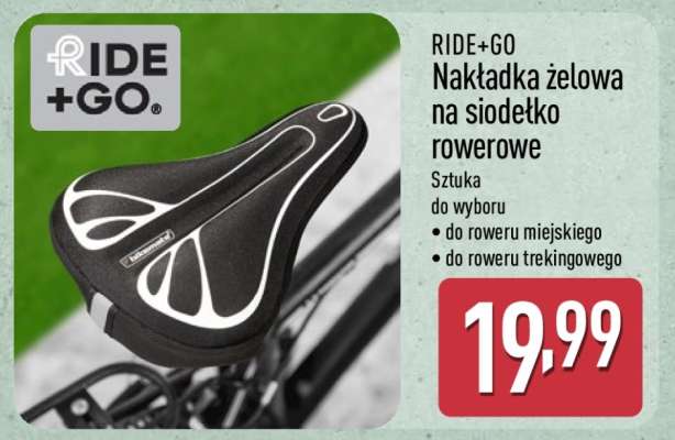 RIDE+GO Nakładka żelowa na siodełko rowerowe