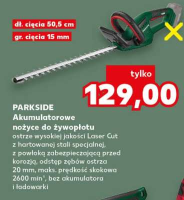PARKSIDE Akumulatorowe nożyce do żywopłotu