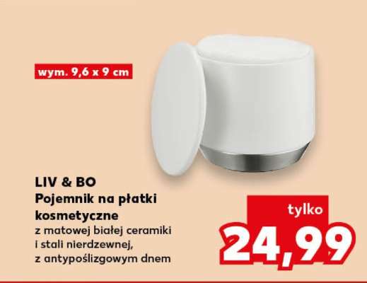 LIV & BO Pojemnik na płatki kosmetyczne