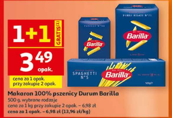 Makaron 100% pszenicy durum, Barilla