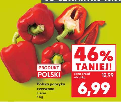 Polska papryka czerwona luzem 1 kg