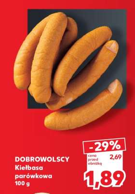 DOBROWOLSCY Kiełbasa parówkowa 100 g