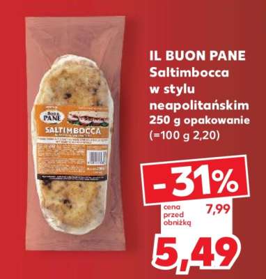 IL BUON PANE Saltimbocca w stylu neapolitańskim 250 g opakowanie