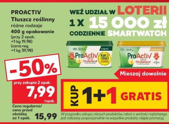 PROACTIV Tłuszcz roślinny różne rodzaje