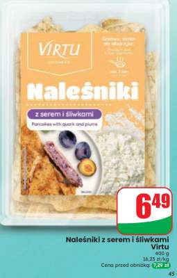 Naleśniki z serem i śliwkami