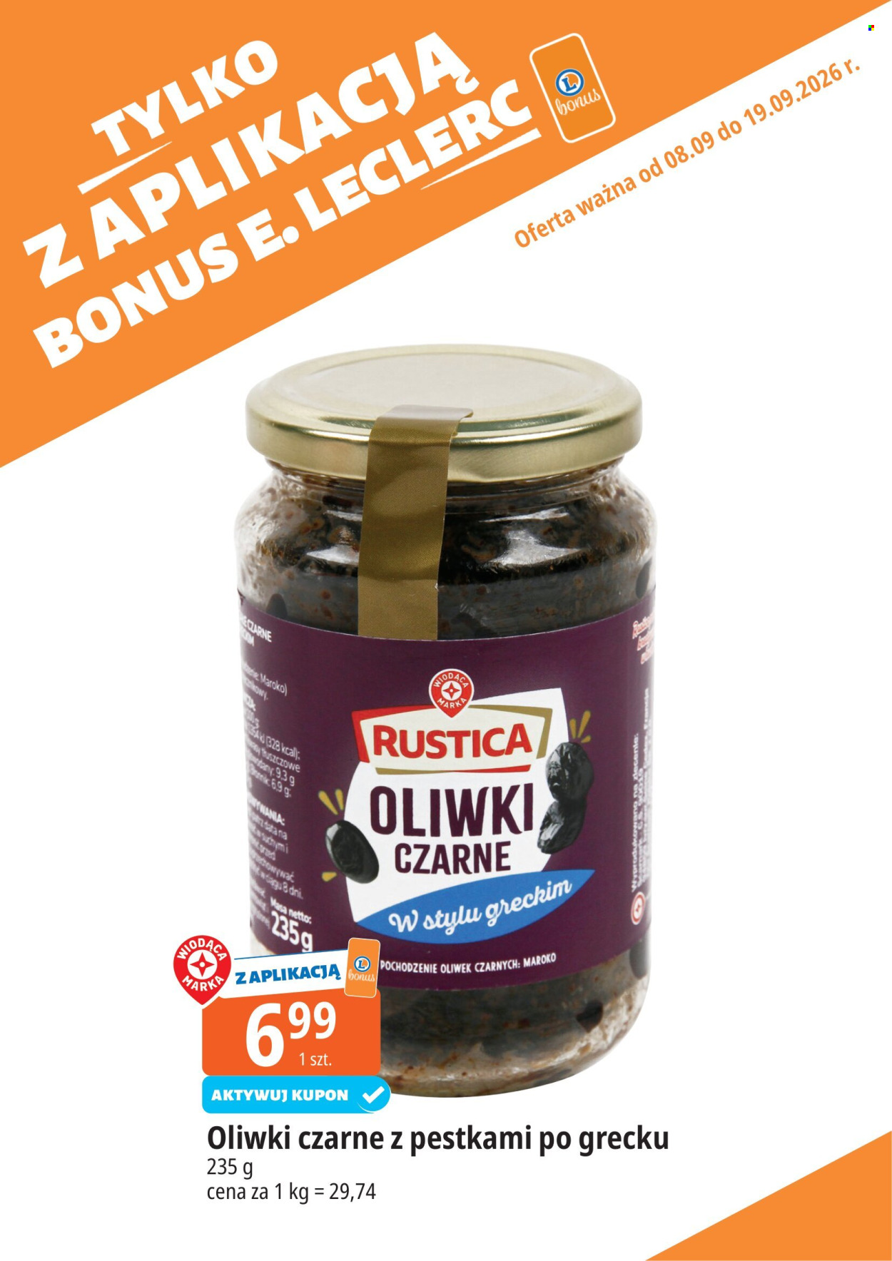 Gazetka E.Leclerc - 8.09.2026 - 19.09.2026. Strona 1