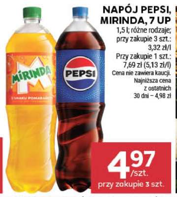 Napój Pepsi, Mirinda, 7 Up