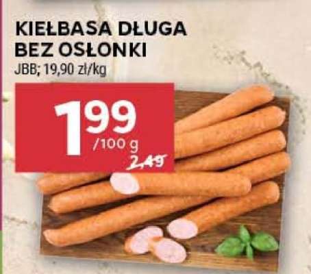Kiełbasa długa bez osłonki