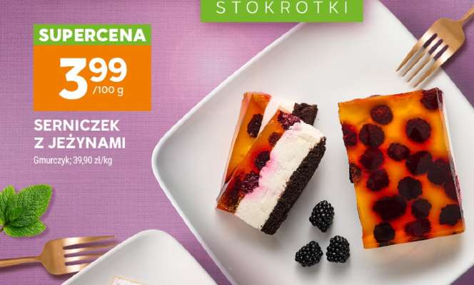 Serniczek z jeżynami