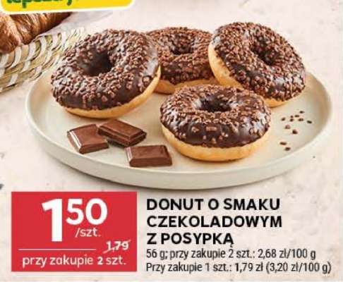 DONUT O SMAKU CZEKOLADOWYM Z POSYPKĄ