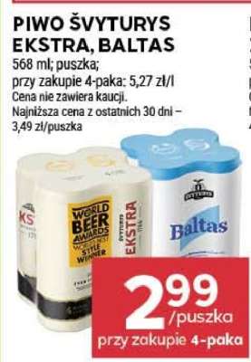 Piwo Švyturys Ekstra, Baltas