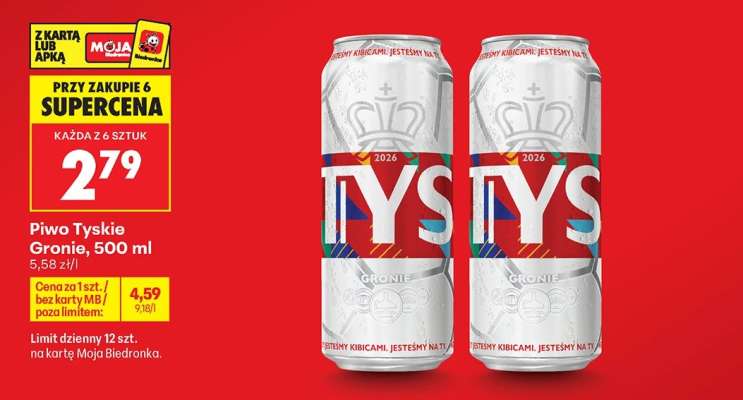 Piwo Tyskie Gronie, 500 ml
