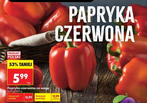 Papryka czerwona na wage